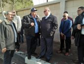 محافظ القاهرة يتفقد أعمال إزالة أثار مياه الأمطار
