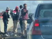 "ضحية على الطريق".. حادث مروع على الطريق الدائرى وشلل مرورى.. فيديو