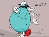 كاريكاتير صحيفة كويتية.. التلاميذ ضحية الدروس والمراجعات