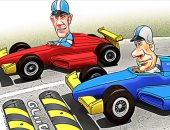 كاريكاتير إسرائيلى: جانتس سيفوز فى مارثون انتخابات الكنيست المقبلة