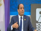 السيسى لشباب العالم: "خلصنا شبكة الطرق القومية اللى المفروض تخلص 2050"