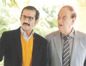 أحمد حلمى ومحمد سعد يسلمان حسن حسنى تكريمه من المهن التمثيلية الأربعاء