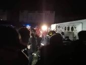 صور.. مصرع 5 أشخاص وإصابة 36 فى انقلاب حافلة ركاب بالجزائر