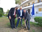 زراعة 3200 شجرة مثمرة فى إطار مبادرة "هنجملها" بجامعة بنى سويف