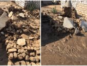 شكوى تسريب مياه الصرف الصحى فى مقابر دشلوط محافظة أسيوط