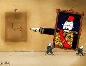 كاريكاتير صحيفة إماراتية.. أردوغان يحلم بتكرار الاحتلال العثمانى لليبيا