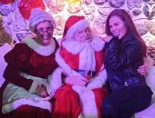 نيكول سابا تحتفل بالكريسماس مع سانتا كلوز وزوجته