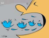 كاريكاتير صحيفة كويتية.. انتشار الشائعات على تويتر وتأثيره على المجتمعات