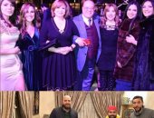 صلاح عبدالله غرقان فى العسل.. الفنان يتوسط 6 فنانات معلقا: الليالي الحلوة