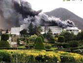 فيديو.. السيطرة على حريق فى فندق رامسر بمازندران غرب إيران