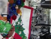 شجرة الكريسماس تزين محطة الفضاء الدولية