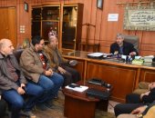 سكرتير عام بورسعيد يتابع الموقف التنفيذى لمحطة الصرف الصحى بحى الضواحى