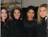 Women in black.. ياسمين رئيس تجمع هنا الزاهد وروبى وكندة علوش فى العام الجديد