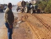 مطب صناعى ورصف طريق "بلبيس- الزقازيق - القاهرة " بطول 17 كيلو