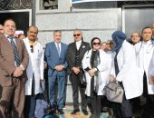 محافظ المنوفية يتفقد القافلة الطبية بتلوانة ويوجه بسرعة تشغيل المركز الطبي 