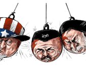 كاريكاتير صحيفة سعودية.. العراق ساحة للحرب بين أمريكا و إيران 