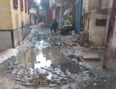 شكوى من غرق قرية قومبانية الوقين بكفر الدوار بمياه الصرف الصحى 