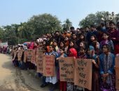 مظاهرات لطلاب جامعة بنجلادش بسبب اغتصاب طالبة