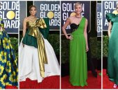 اللون الأخضر بدرجاته الأسوأ على السجادة الحمراء لـ Golden Globe 2020.. صور