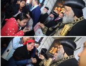 فرحة الميلاد تشرق على الكاتدرائية.. البابا تواضروس يتلقى التهنئة منذ الصباح.. رئيس البرلمان: جيشنا ووحدتنا الوطنية حائطا صد ضد قوى الشر فلا تخافوا.. والبابا يرد: الرئيس السيسي طمأننا وزيارته صارت تقليدا محببا