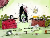 كاريكاتير صحيفة إماراتية.. الشرق الأوسط ضحية الحرب الأمريكية الإيرانية