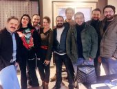 إدوارد فى جلسات التحضير لمسلسل "فرصة تانية" للفنانة ياسمين صبرى