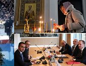 صور.. العالم هذا المساء.. قتلى وجرحى خلال تشييع جنازة قاسم سليمانى بمدينة كرمان.. كنائس العالم تحتفل بعيد الميلاد المجيد.. الاتحاد الأوروبى ووزراء خارجية فرنسا وبريطانيا وألمانيا وإيطاليا يبحثون الأزمة الليبية