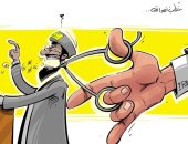 كاريكاتير صحيفة سعودية.. إيران تهدد العالم بخطب نصر الله 