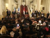 وزراء خارجية مصر وقبرص واليونان وفرنسا يعتبرون اتفاق السراج وأردوغان انتهاكا لقرارات مجلس الأمن.. "بيان القاهرة" يدين الأعمال التركية المستمرة فى المنطقة الاقتصادية لقبرص.. وسامح شكرى يدعو إلى حل سياسى