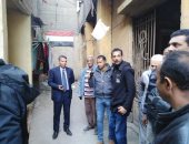 إزالة مخالفات بناء ورفع إعلانات مخالفة وإصلاح ماسورة بالسيدة زينب