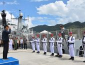 الرئيس الإندونيسى يزور قاعدة عسكرية فى المياه المتنازع عليها مع الصين