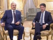 رئيس حكومة إيطاليا يعرب لحفتر عن قلقه إزاء التصعيد فى ليبيا ويحذر أردوغان 