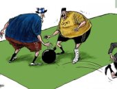 كاريكاتير صحيفة سعودية.. العراق يتحول لساحة لتصفية الخلافات بين إيران وأمريكا