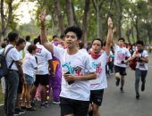 تايلانديون يشاركون بمهرجان للركض فى أكبر استعراض للمعارضة ضد الحكومة