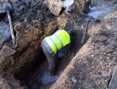 صور.. شركة مياه الشرب بالشرقية تعلن حل مشكلة التسريب بقرية ميت حبيب