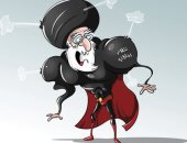 كاريكاتير صحيفة سعودية.. النظام الإيرانى "شيطان" يسعى لنشر الفوضى والخراب 
