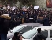 تواصل التظاهرات الطلابية فى إيران لليوم الرابع بجامعة بهشتى.. فيديو