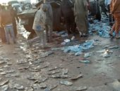 قارئ يشارك بصور لحادث مرورى على طريق السويس _ الزعفرانة