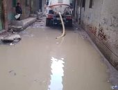 سيبها علينا.. تجمعات كثيفة لمياه الصرف الصحي بمنطقة ناهيا بكرداسة