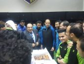 المقاولون يحتفل بعماد النحاس بعد اختياره أفضل مدرب في 2019