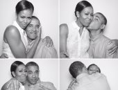 قبلات وأحضان باراك أوباما لزوجته ميشيل تنفى شائعة انفصالهما 