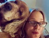 شيرين رضا تنعي كلبها بكلمات مؤثرة بسيلفى لهما عبر إنستجرام.. صورة