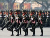 صور.. عرض عسكرى حاشد بمناسبة يوم القوات المسلحة بمشاركة ملك تايلاند