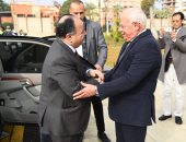 محافظ بورسعيد يستقبل وزير المالية لمتابعة عدد من المشروعات بالمحافظة.. صور