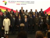 الرئيس السيسى وجونسون والقادة الأفارقة يلتقطون صورة جماعية قبل انطلاق القمة