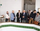رئيس جامعة المنوفية يتابع أعمال تطوير مبنى مستشفى الطوارئ