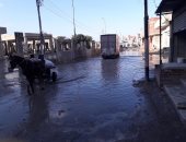 أمطار غزيرة على مدن شمال سيناء تتسبب فى إعاقة السير بشوارع العريش