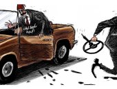كاريكاتير صحيفة سعودية.. الفساد فى لبنان يعوق سير الحكومة الجديدة