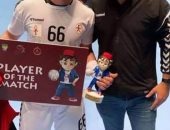 أحمد الأحمر أفضل لاعب فى لقاء مصر والجزائر بنصف نهائى أفريقيا لليد