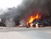 انفجار سيارة مفخخة فى تل أبيض السورية قرب الحدود التركية